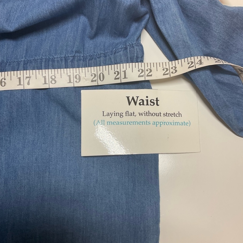 Ashley Stewart Denim Jacket Button Down Lightweight   1X - Picture 8 of 8